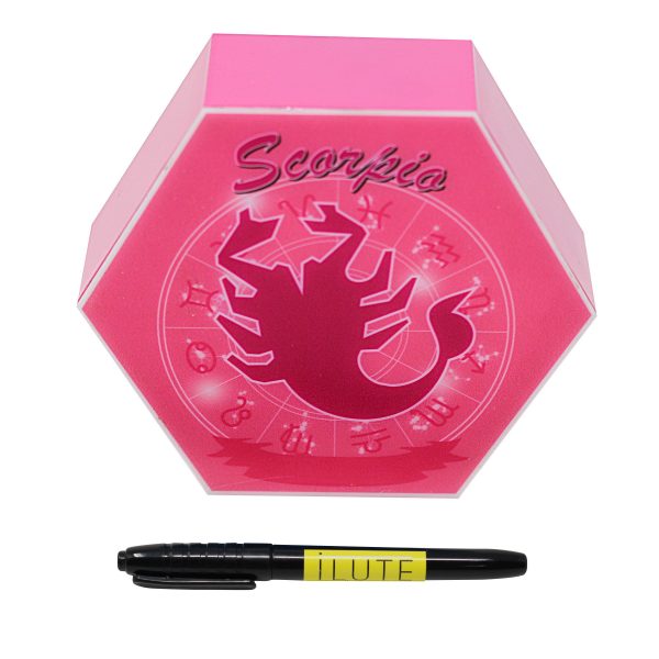 Led lighting Zodiac Sign Scorpio - color Pink - Girl