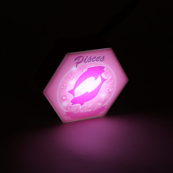Led lighting Zodiac Sign Pisces - color Pink - Girl