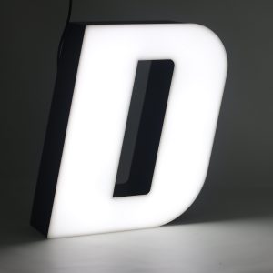 Led lighting letter D