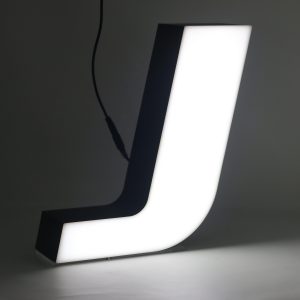 Led lighting letter J