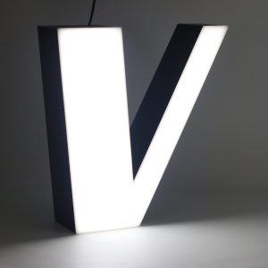Led lighting letter V