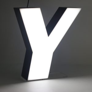 Led lighting letter Y