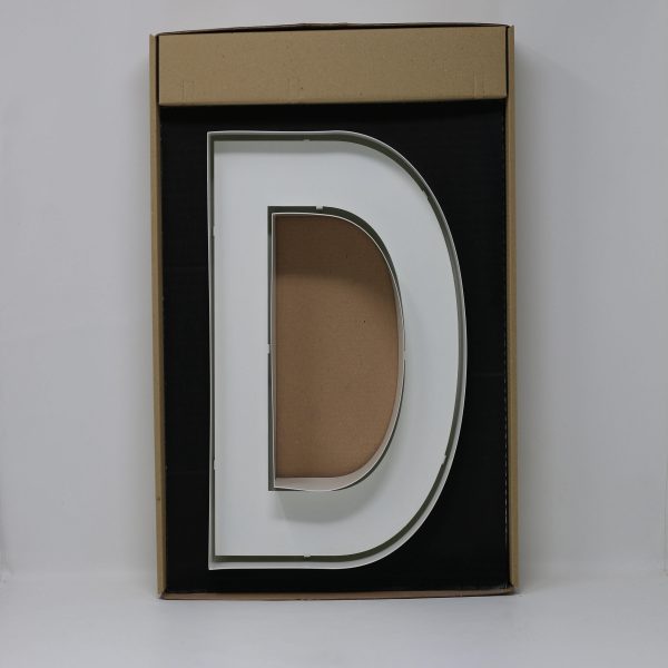 Quizzy Neon Style letter D