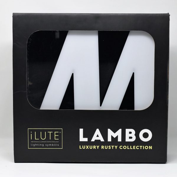 Lambo collection Led lighting letter M