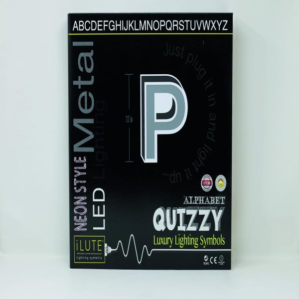 Quizzy Neon Style letter P