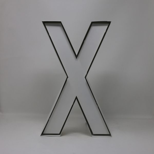 Quizzy Neon Style letter X