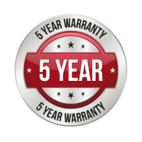 5 years warranty