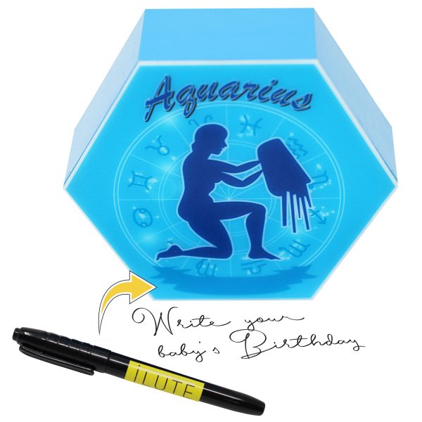 Led lighting Zodiac Sign Aquarius - color Blue - Boy