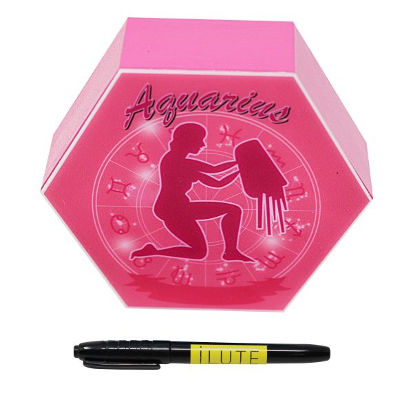 Led lighting Zodiac Sign Aquarius - color Pink - Girl