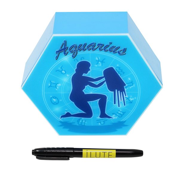 Led lighting Zodiac Sign Aquarius - color Blue - Boy