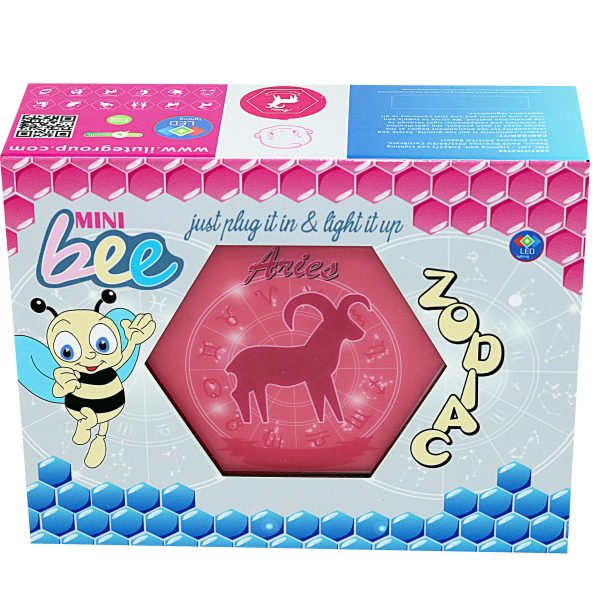 Led lighting Zodiac Sign Aries - color Pink - Girl