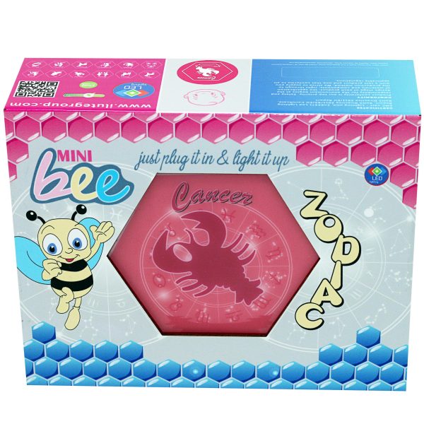 Led lighting Zodiac Sign Cancer - color Pink - Girl