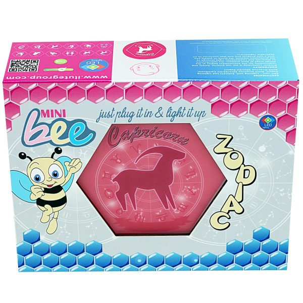 Led lighting Zodiac Sign Capricorn - color Pink - Girl