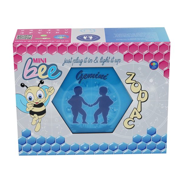 Led lighting Zodiac Sign Gemini - color Blue - Boy