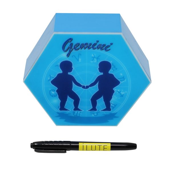 Led lighting Zodiac Sign Gemini - color Blue - Boy