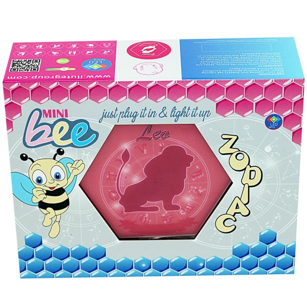 Led lighting Zodiac Sign Leo - color Pink - Girl