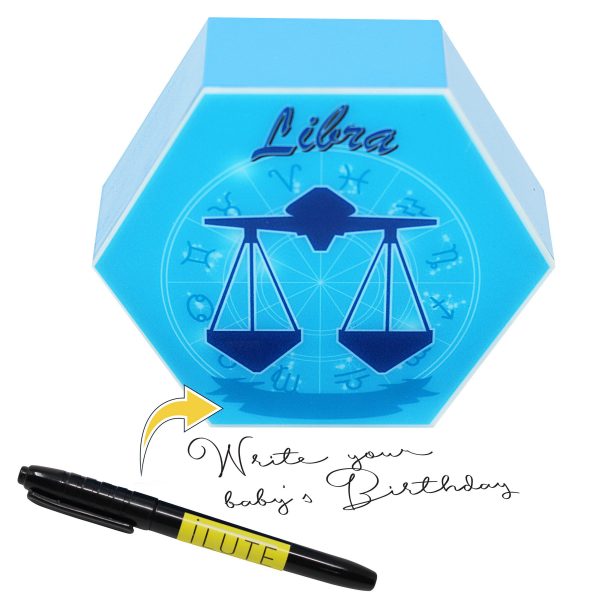 Led lighting Zodiac Sign Libra - color Blue - Boy