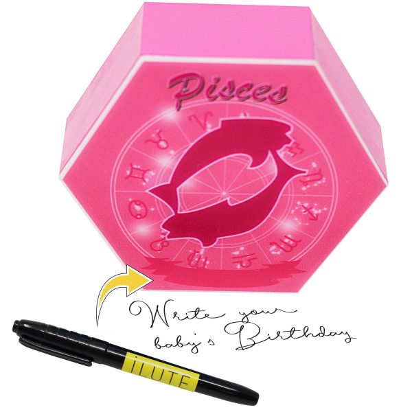 Led lighting Zodiac Sign Pisces - color Pink - Girl