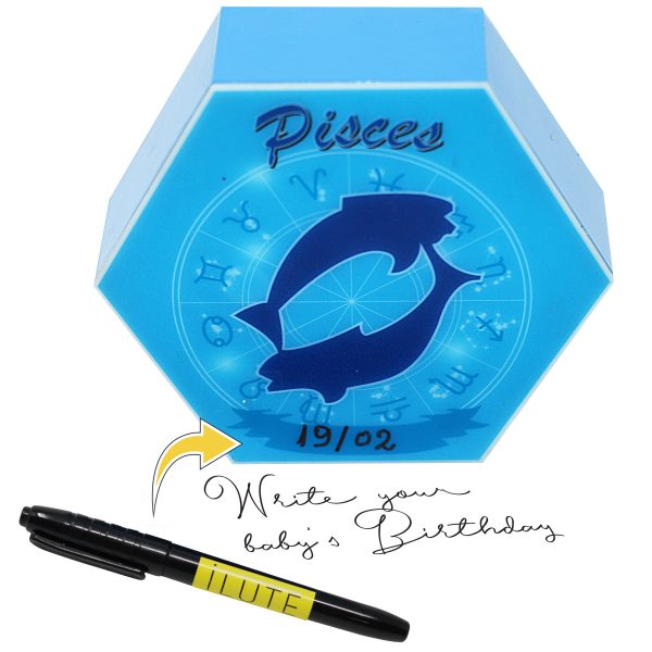 Led lighting Zodiac Sign Pisces - color Blue - Boy