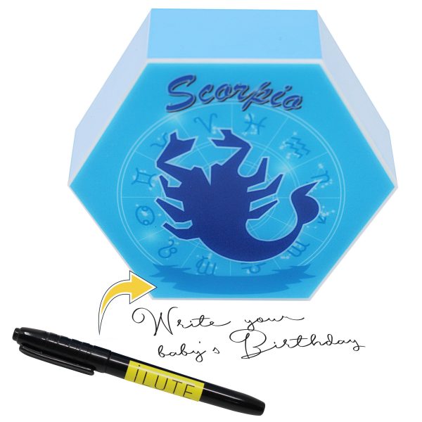 Led lighting Zodiac Sign Scorpio - color Blue - Boy