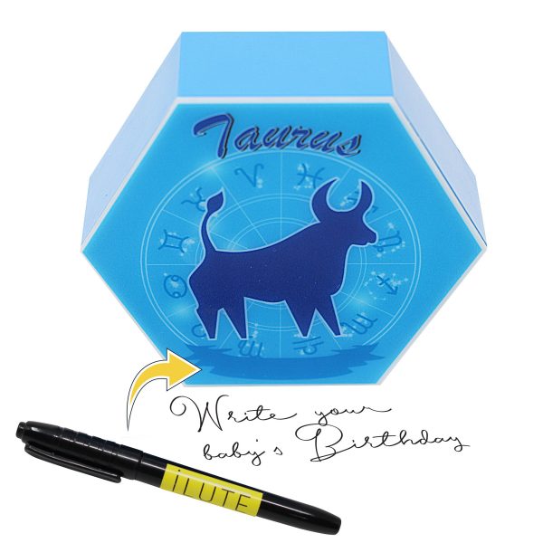 Led lighting Zodiac Sign Taurus - color Blue - Boy