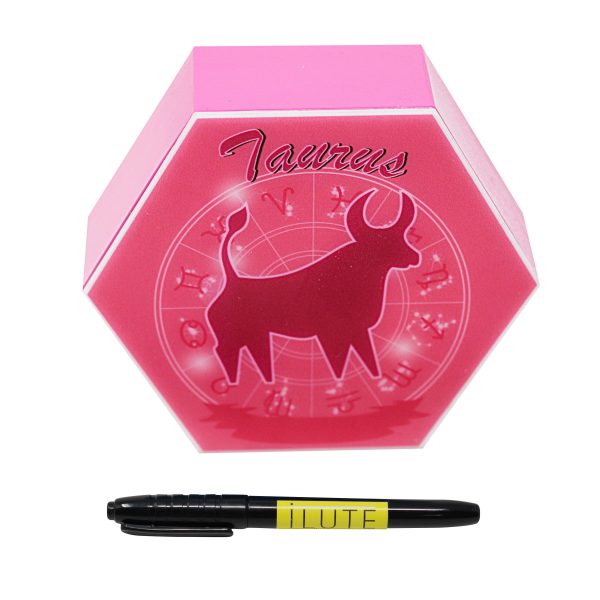 Led lighting Zodiac Sign Taurus - color Pink - Girl