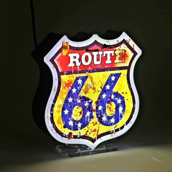 Led lighting symbol Route 66