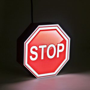 Led lighting symbol Stop