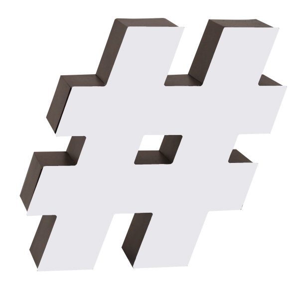 Led lighting symbol Hashtag (#)