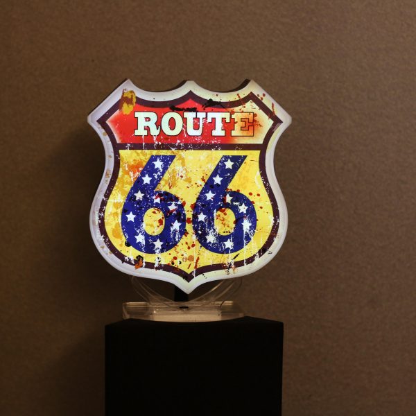 Led lighting symbol Route 66