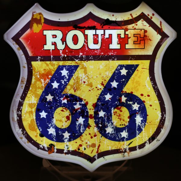 Led lighting symbol Route 66