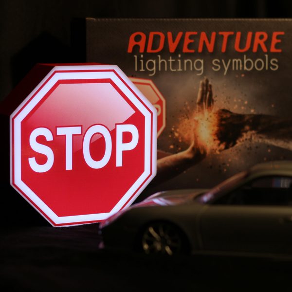 Led lighting symbol Stop