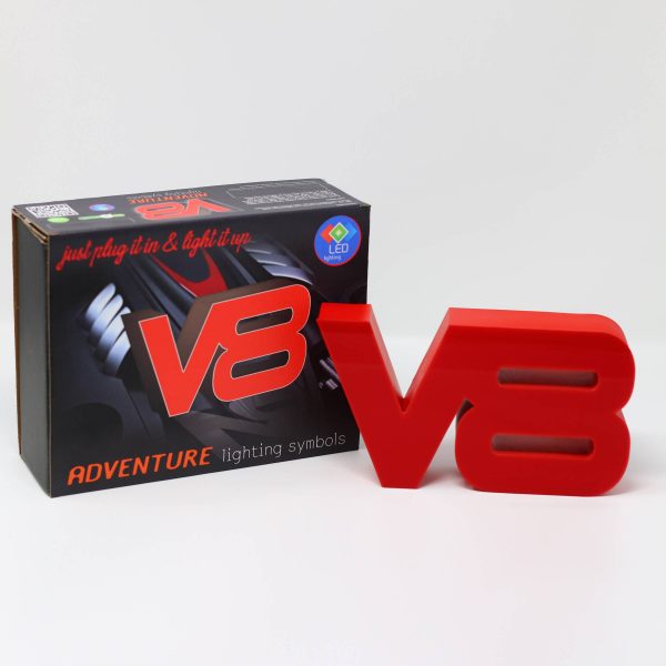 Led lighting symbol V8 red