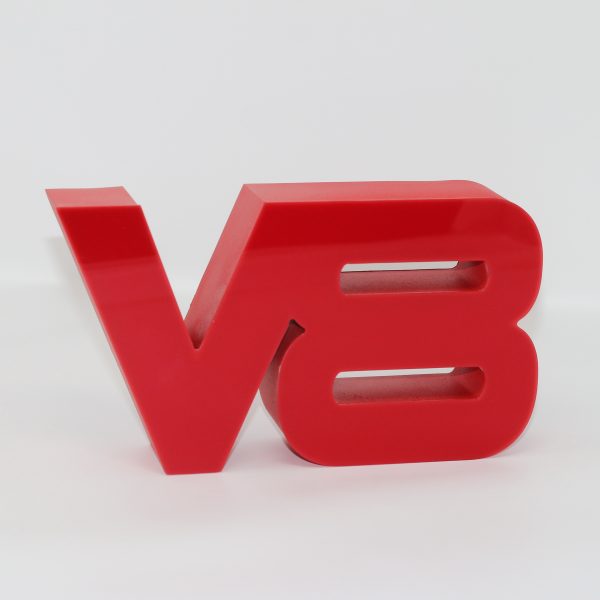 Led lighting symbol V8 red