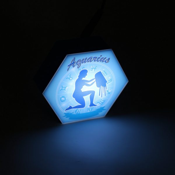 Led lighting Zodiac Sign Aquarius - color Blue - Boy