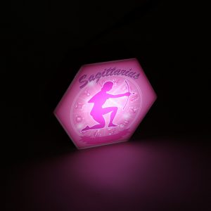 Led lighting Zodiac Sign Sagittarius - color Pink - Girl