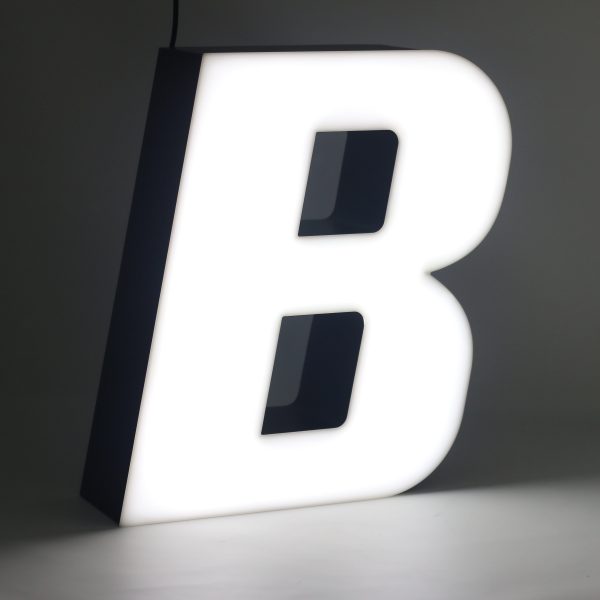 Led lighting letter B