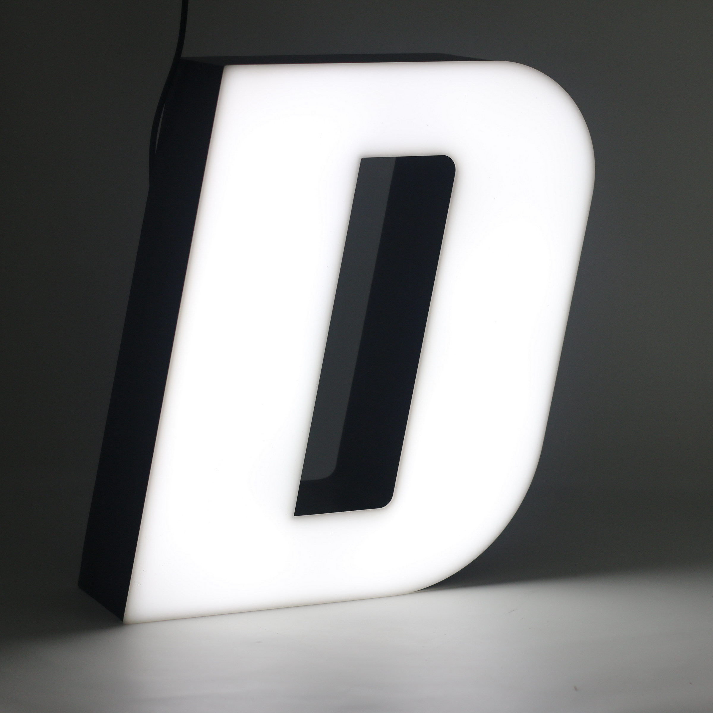 Led lighting letter D Led lighting letter D
