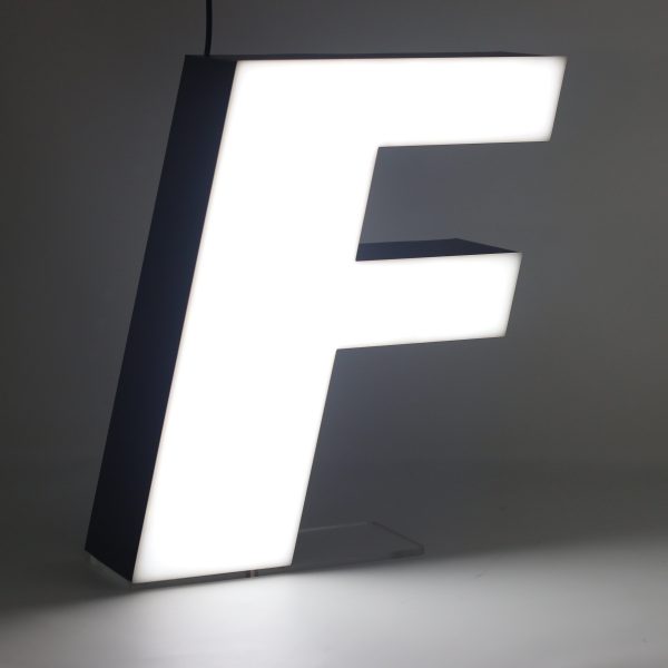 Led lighting letter F