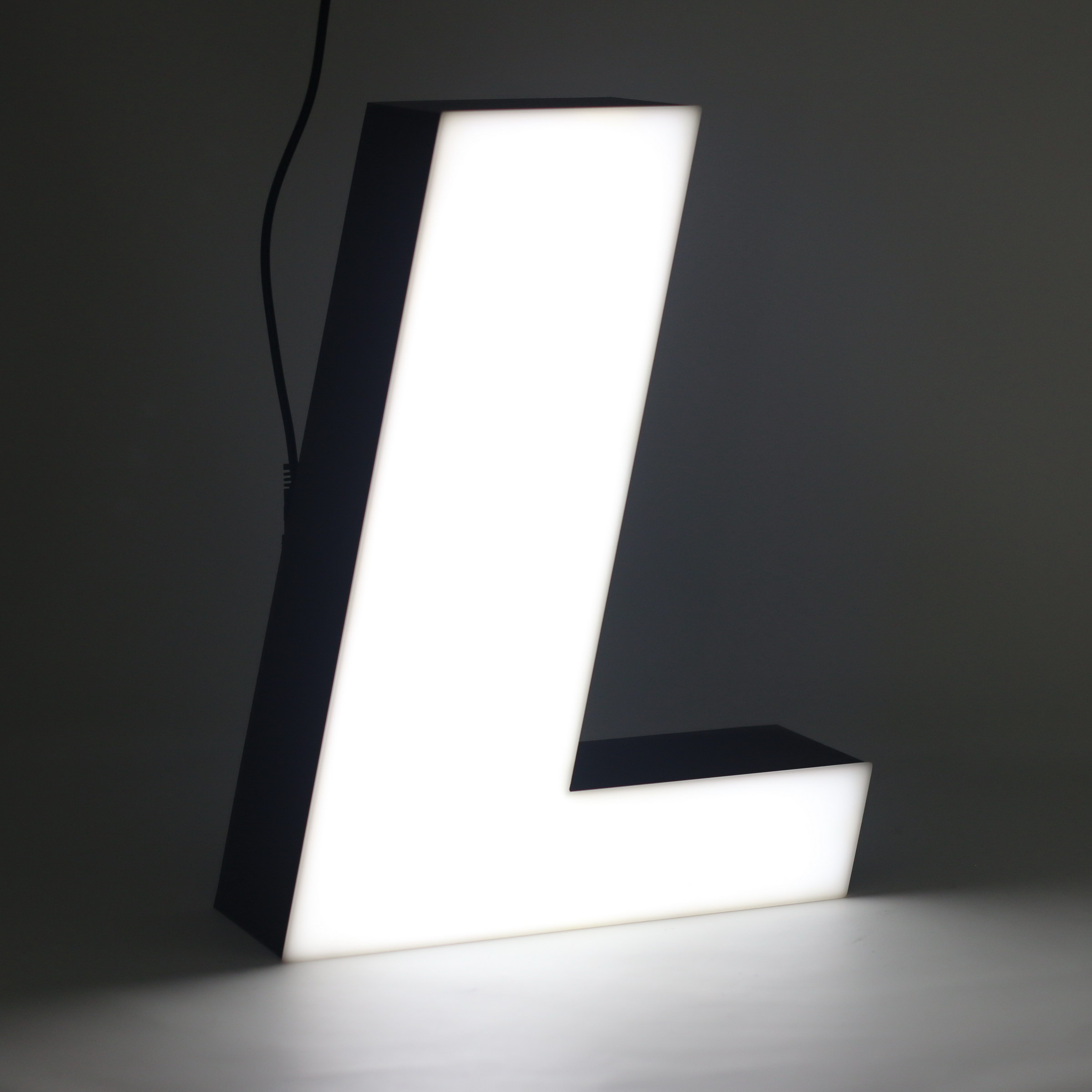 Led lighting letter L Led lighting letter L