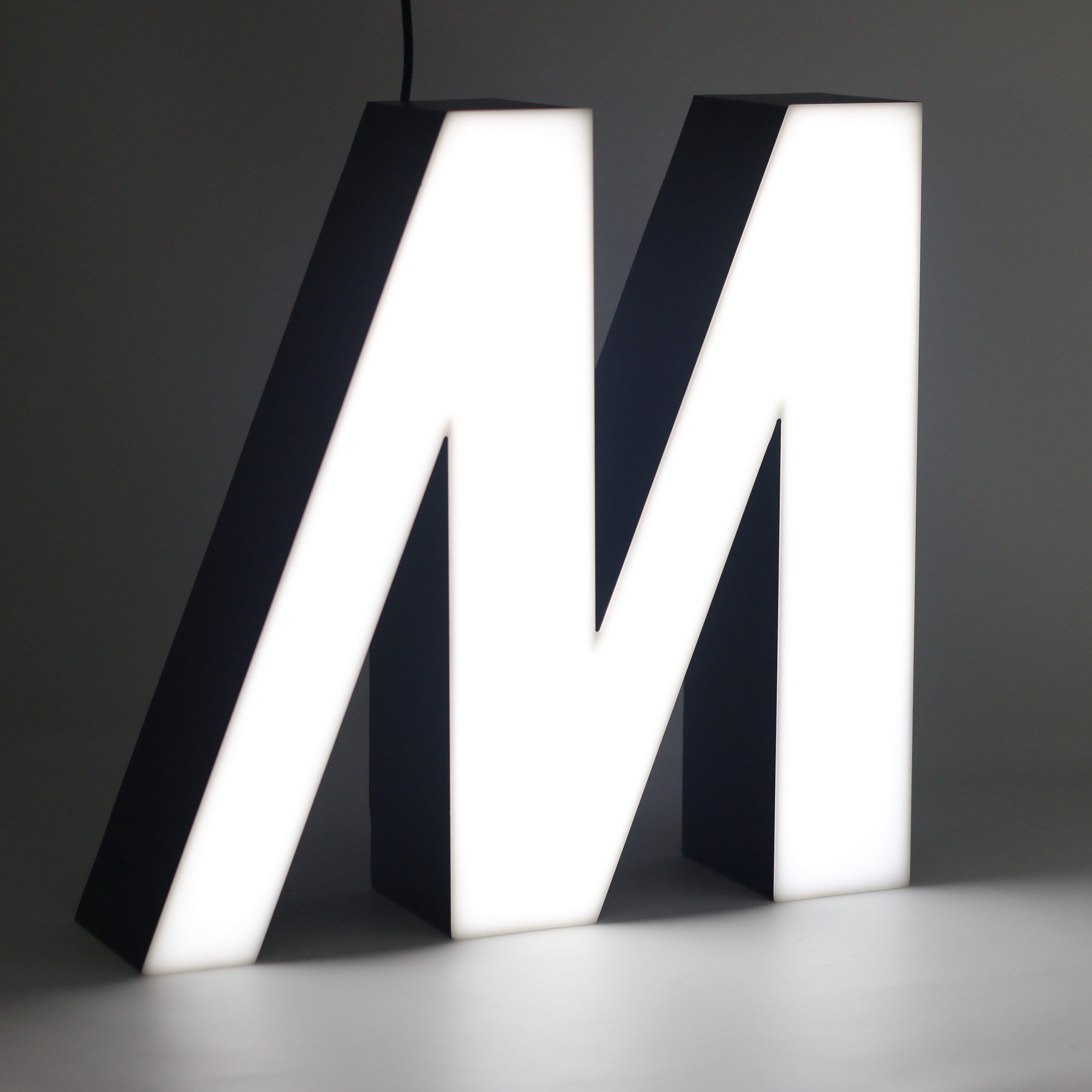 Led lighting letter M Led lighting letter M