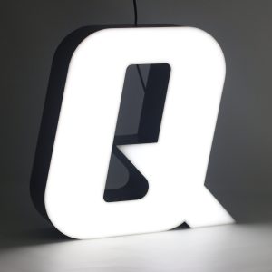 Led lighting letter Q
