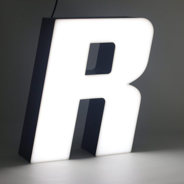 Led lighting letter R