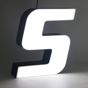 Led lighting letter S