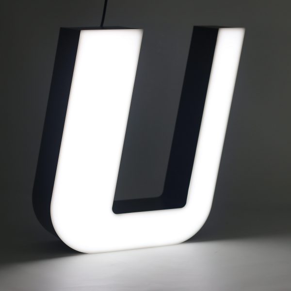 Led lighting letter U