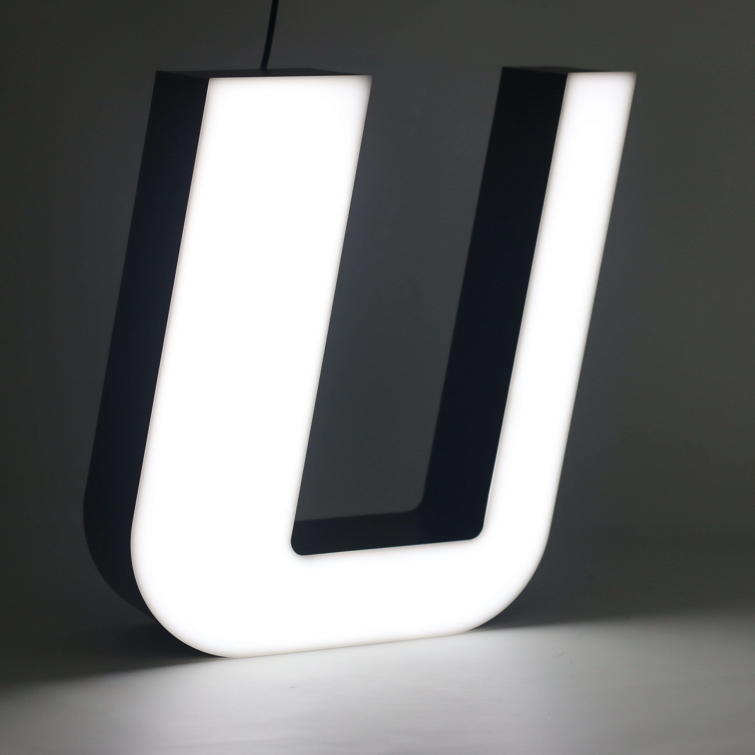Led lighting letter U Led lighting letter U