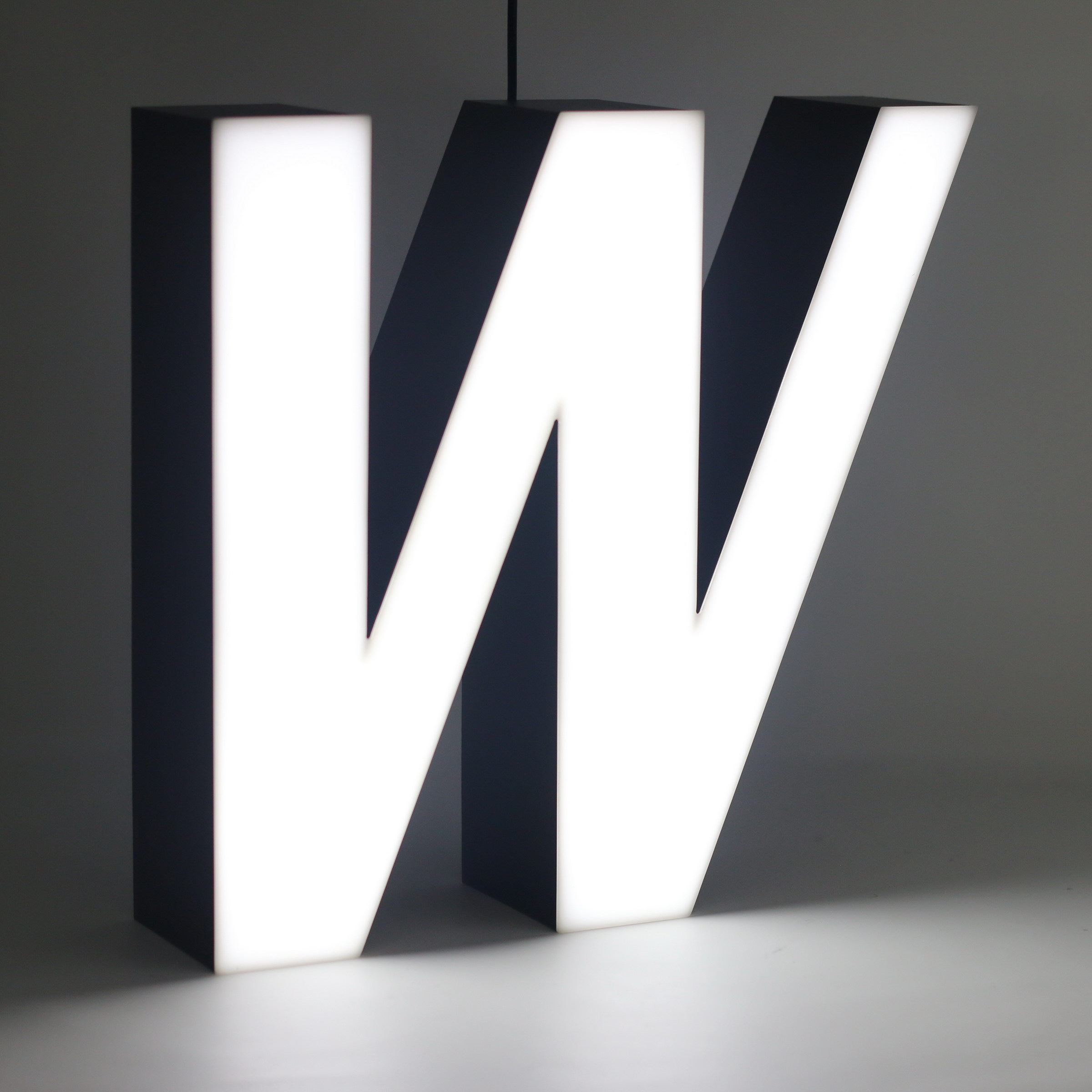 Led lighting letter W Led lighting letter W