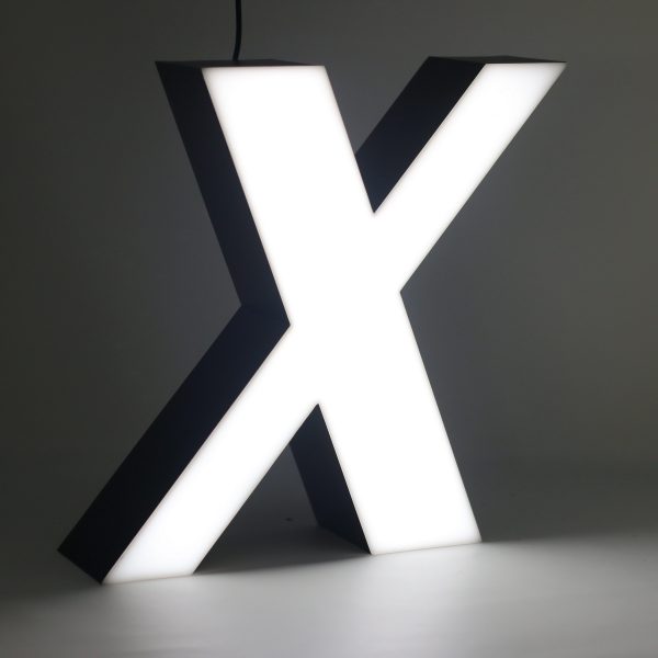 Led lighting letter X