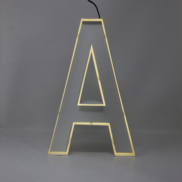 Quizzy Neon Style letter A