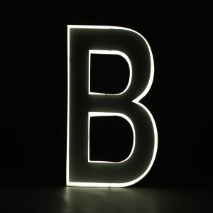 Quizzy Neon Style letter B